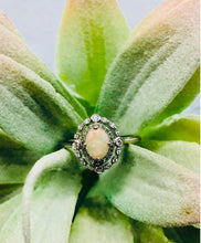 Load image into Gallery viewer, Solid Gold Double Halo Vintage Ring