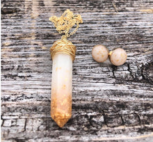 Load image into Gallery viewer, Crystal Pendant Keepsake Necklace