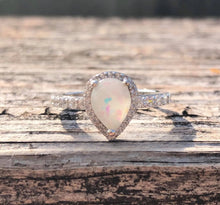 Load image into Gallery viewer, Solid Gold Small Halo Teardrop Keepsake