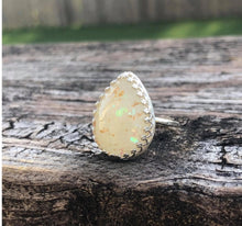 Load image into Gallery viewer, Sterling Silver Princess Cut Teardrop Ring