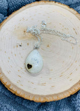 Load image into Gallery viewer, Sterling Silver Teardrop Keepsake Necklace