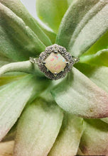 Load image into Gallery viewer, Solid Gold Art Deco Square Keepsake Ring