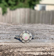 Load image into Gallery viewer, Solid Gold Art Deco Square Keepsake Ring