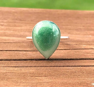 Sterling Silver Teardrop Ring