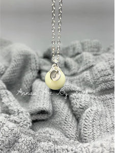 Pearl bead keepsake necklace