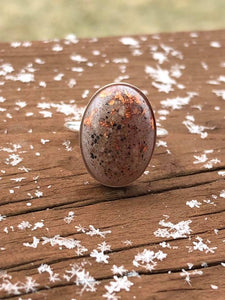 Sterling Silver 18x13 Oval Keepsake Ring
