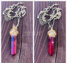 Load image into Gallery viewer, Crystal pendant keepsake necklace