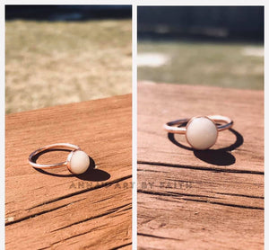 Round keepsake ring