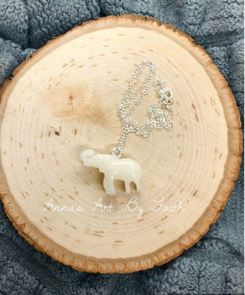 Elephant keepsake necklace